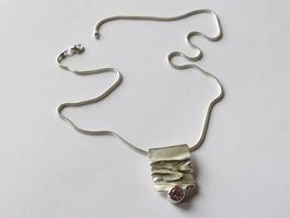 Designer Anhänger Silber 925 mit Collier