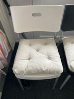Kunstoff Metallstuhl mit Kissen Ikea Herman