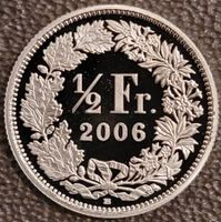 50 Rappen 2006 pp / aus Münzsatz / in einer Münzkapsel