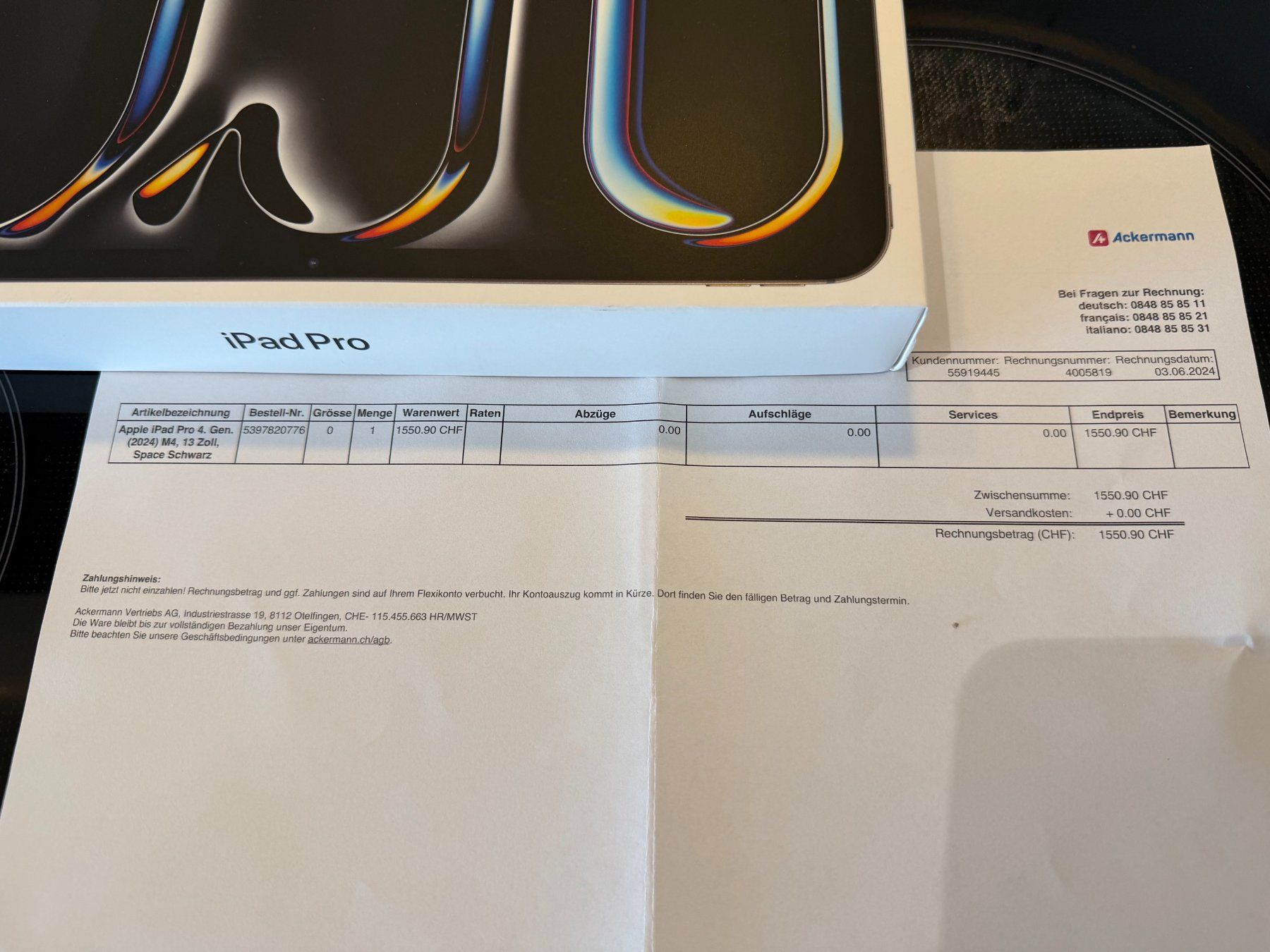 Apple Tablet PC: Apple iPad Pro M4 13" – Usato da Thalwil venduto da LeCh1ffre 9