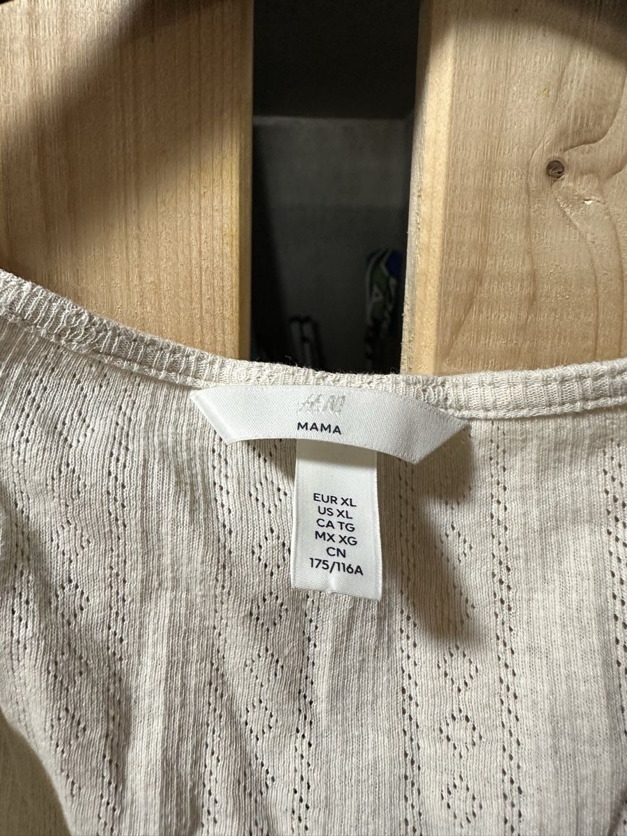 H&M T-shirt: Pointelleshirt, MAMA, Gr.XL – Usato da Uster venduto da staernli4 1