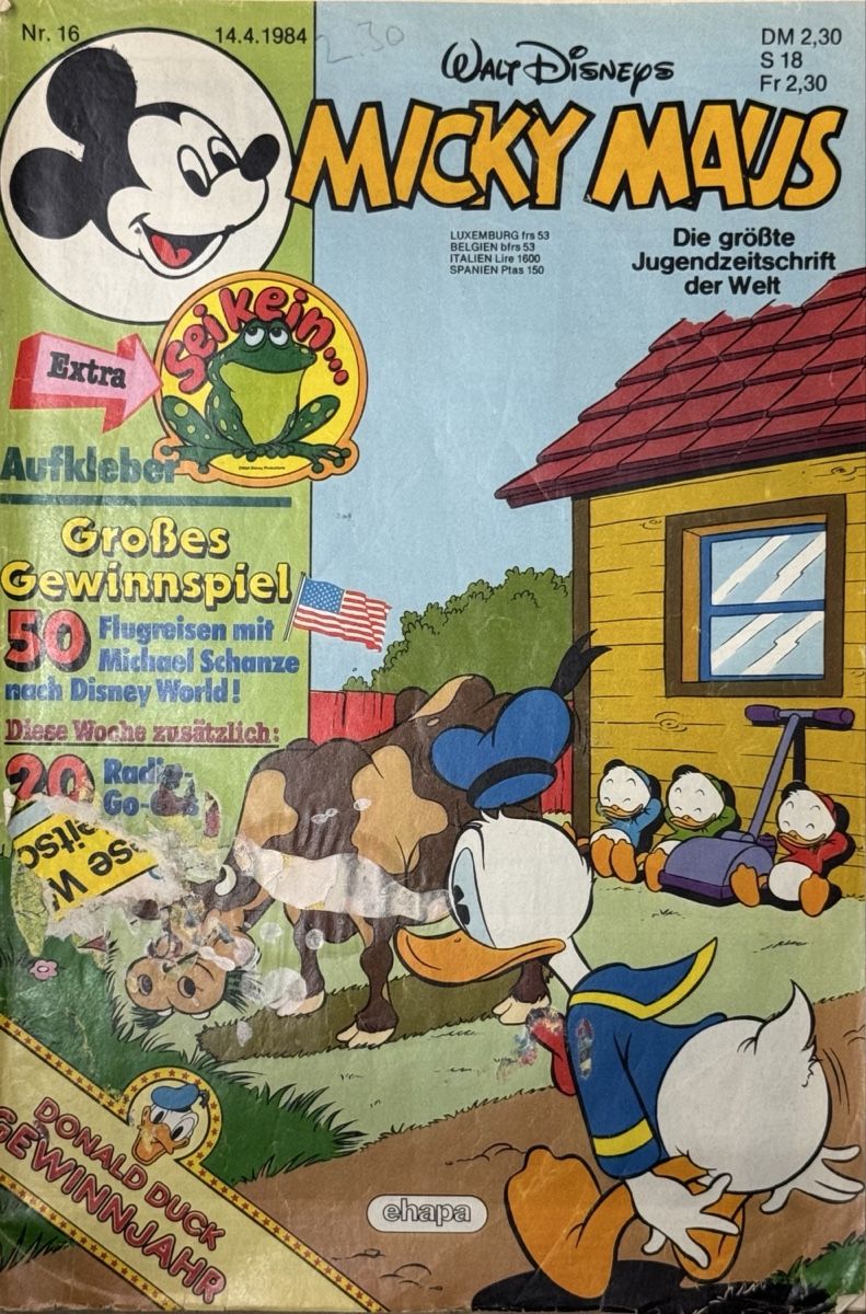 Fumetti: Micky Maus Nr. 16 vom 14.4.1984 - Comic Klassiker! – Usato da Mülligen venduto da Romangull