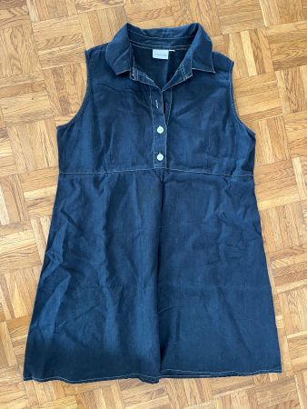 Leinen Kleid schwarz