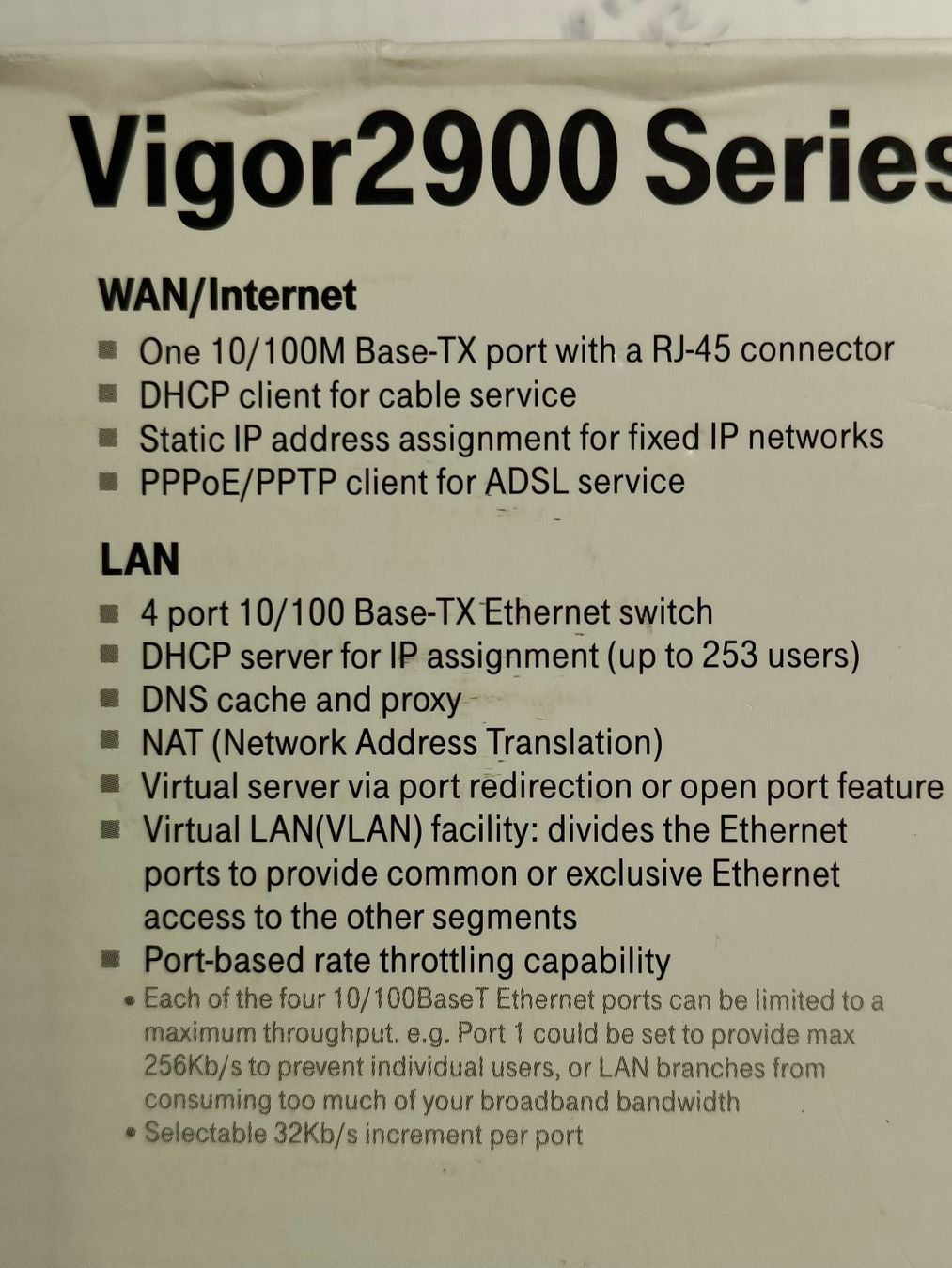 Draytek Modem & Router: Draytek Vigor 2900 Broadband Security Router – Usato da Dürnten venduto da 999999 4