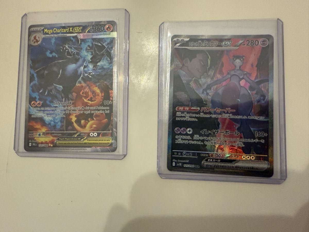 Pokémon Cartes à collectionner: Carte Pokémon Mega Charizard X e Mewtwo EX – Neuf (Voir description) à Bellinzona par ZONI_ZONI