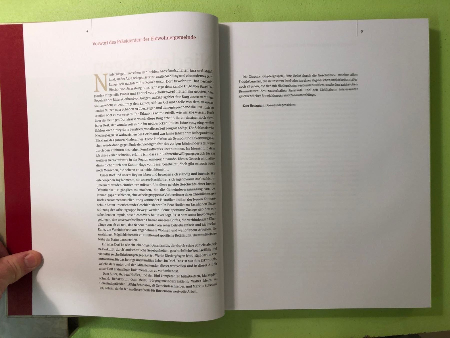 Bücher: Beat Hodler: Niedergösgen. – Gebraucht aus Zürich von allp 2