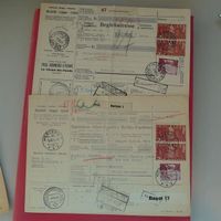 1950: 2 Begleitadressen nach BELGIEN mit 3Fr.-Werten: Nr.216