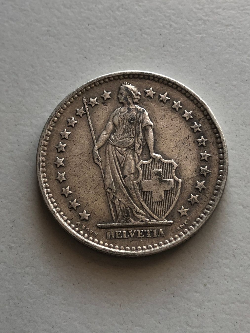 Tutti le monete: 2 Fr. 1922 – Usato da Schötz venduto da Odpa 1