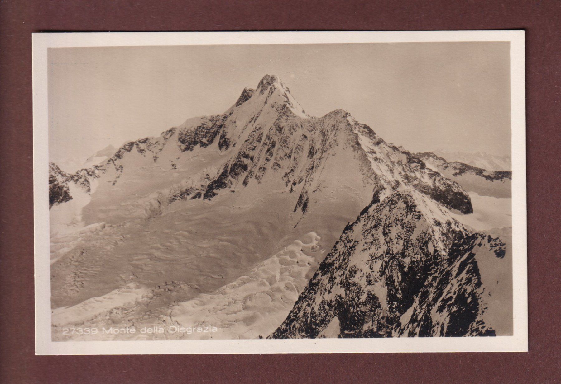 Cartoline postali: MONTE DELLA DISGRAZIA – Usato da Pully venduto da nicecards-shop