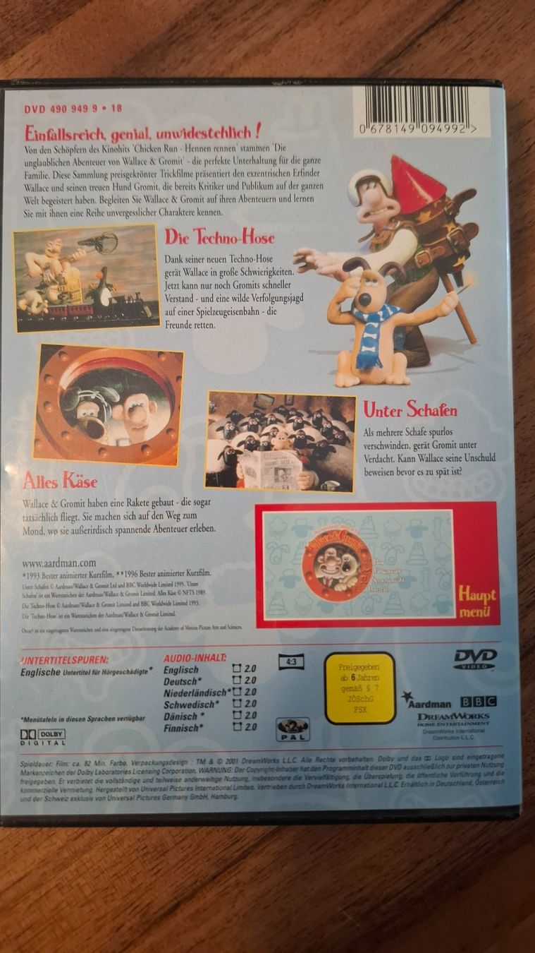 Tutti i DVDs: Wallace&Gromit DVD – Usato da Rüttenen venduto da Knief 1