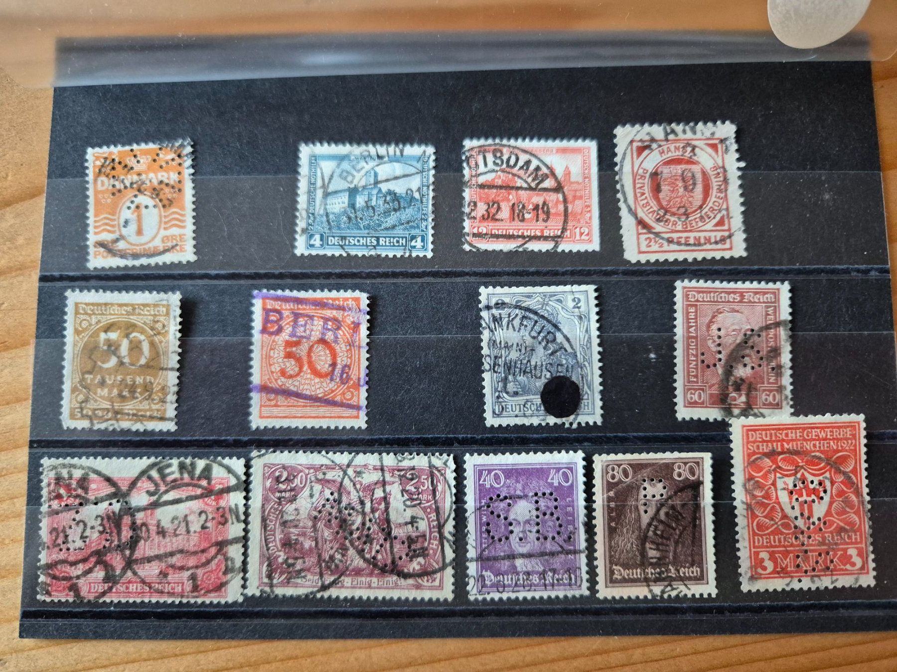 Tous les timbres: Briefmarken Perfin oder schöner STempel Karte E2 gem.Bild – D'occasion à Oberuzwil par ceeg7