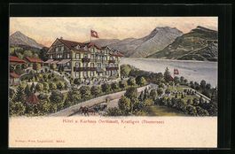 Krattigen, Blick zum Hotel u. Kurhaus Oe