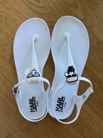 Karl Lagerfeld Jelly Sandalen Gr.39 Weiß