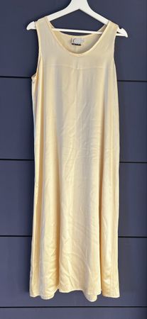 Elegantes Seidenkleid Gr. 40, Creme, Sommerkleid, 100% Seide