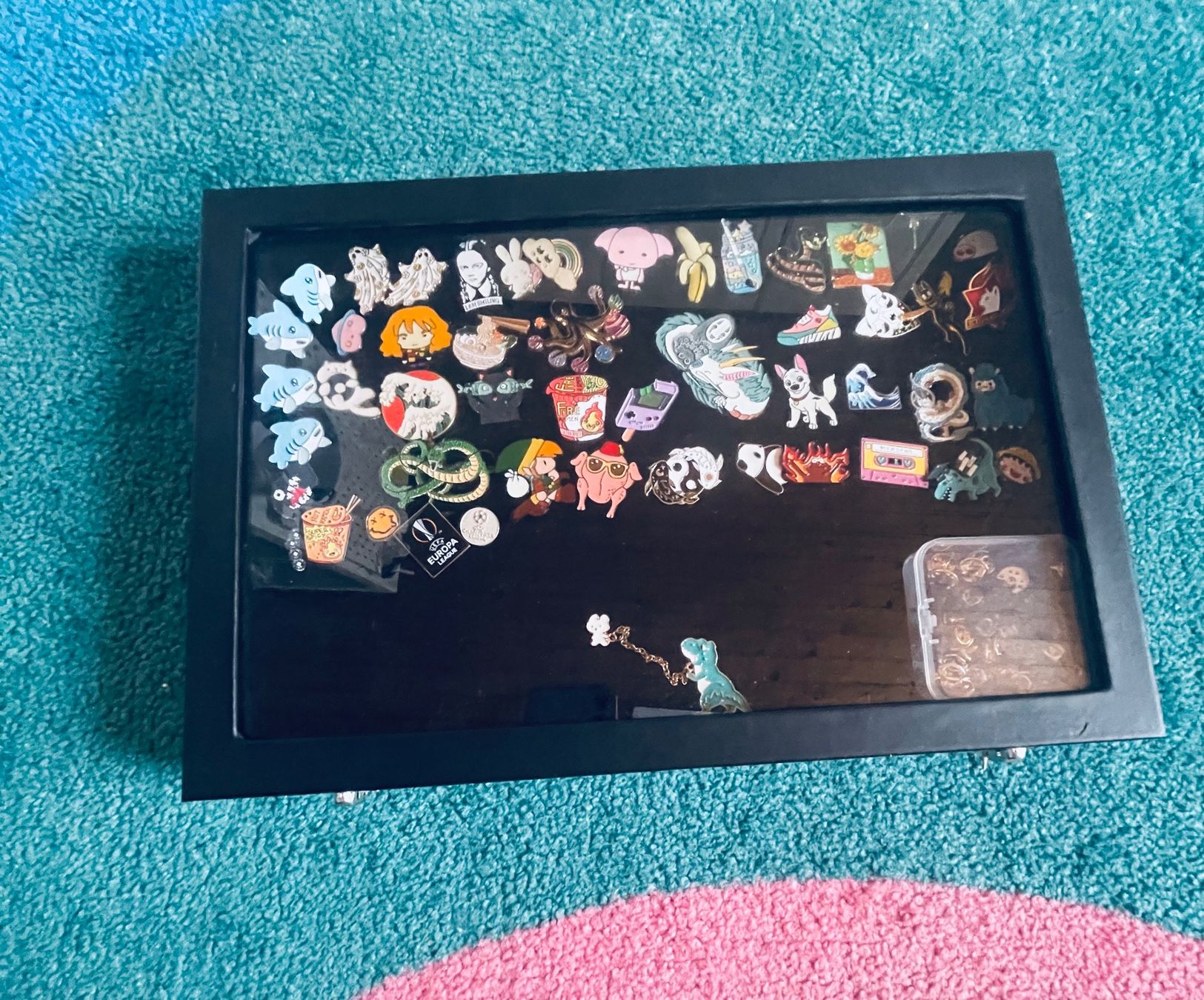 Plaketten & Abzeichen: Sammlung Pins in Vitrine – Neu (gemäss Beschreibung) aus Emmenbrücke von anisla