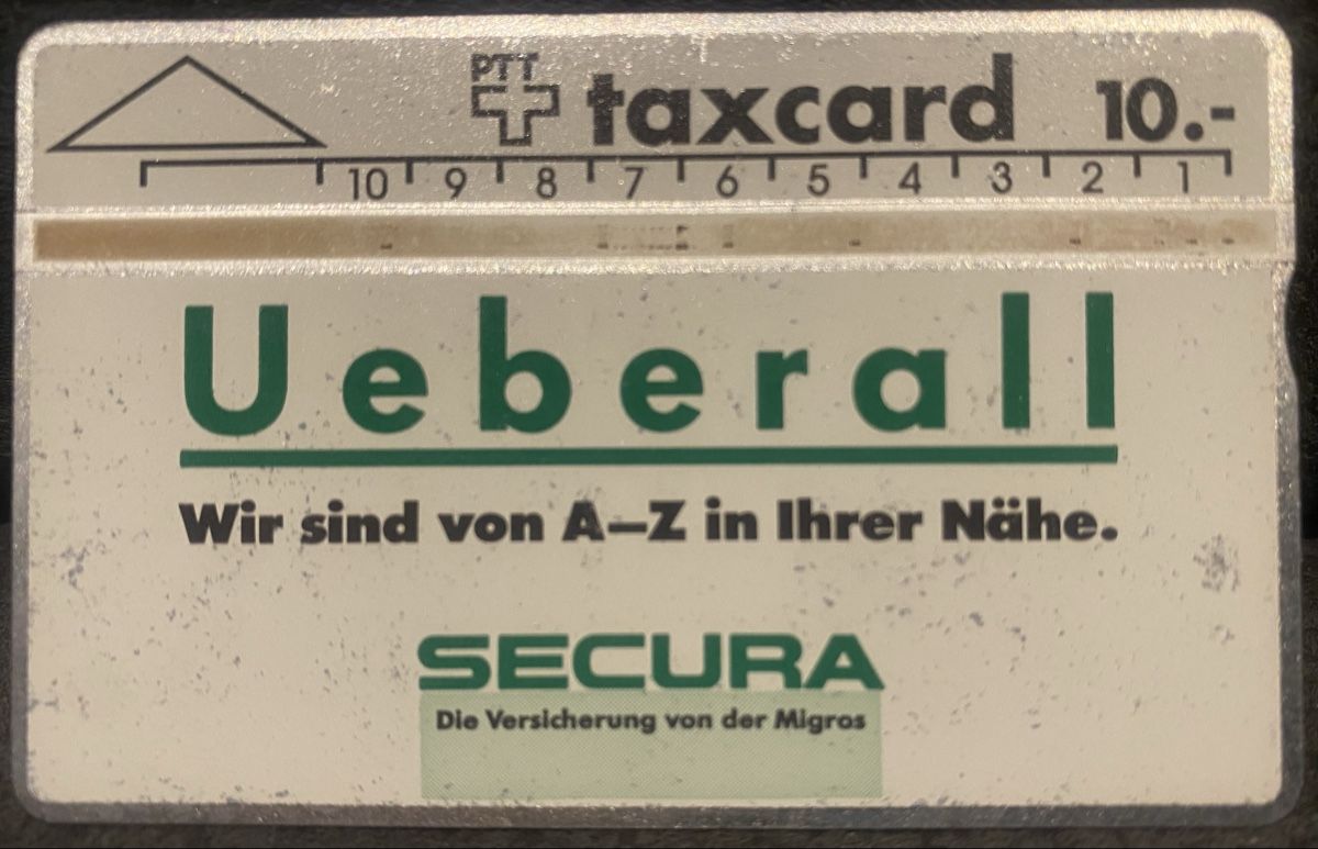 Schede telefoniche: P-taxcard 010G – Usato da Lausanne venduto da babacard10