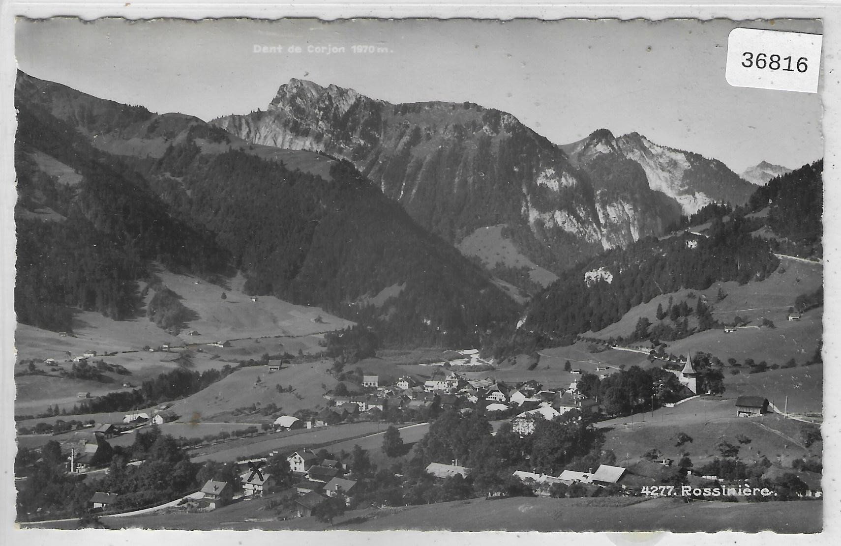 Cartes postales: Rossiniere - Vue generale – D'occasion à Ettingen par Kartenplanet