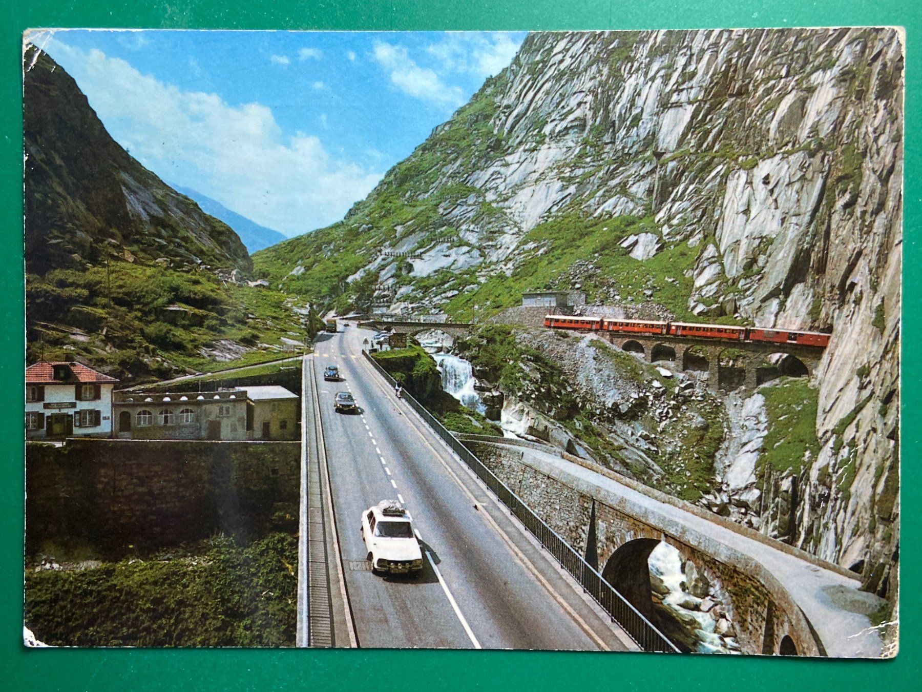 Ansichtskarten: Gotthardstrasse - Oldtimer - 🚘🚘🚘 – Gebraucht aus Steg VS von danwer74