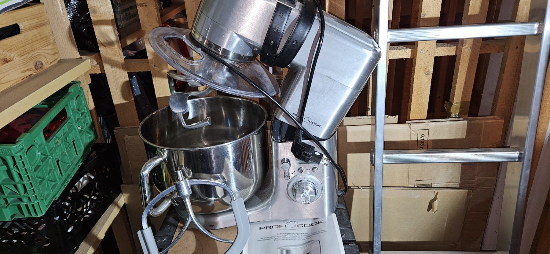 Elettrodomestici da cucina: ProfiCook Knetmaschine PC-KM 1096 edelstahl – Usato da Arbon venduto da Voebue 1