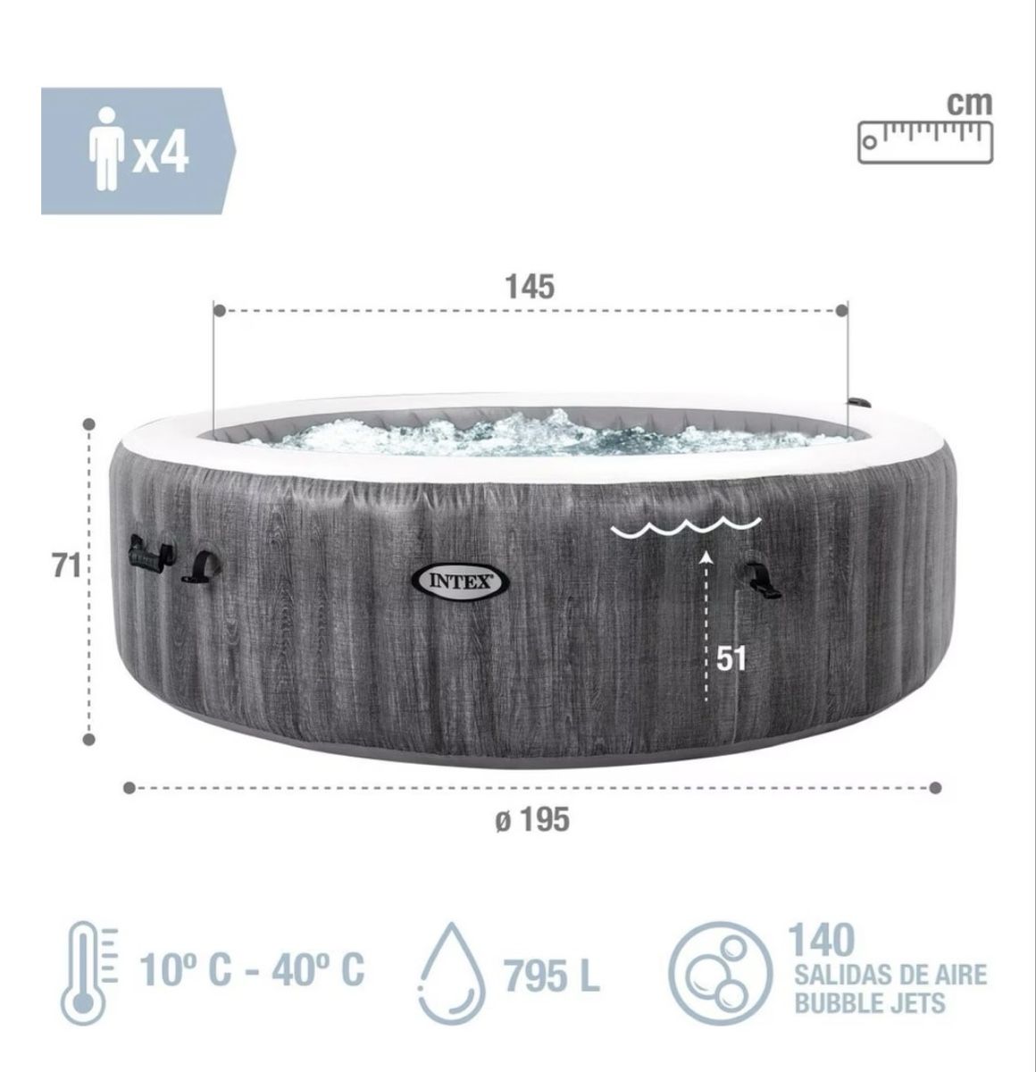 Intex Whirlpool: INTEX PureSpa Whirlpool – Gebraucht aus Volketswil von Edgar.Hessler 1