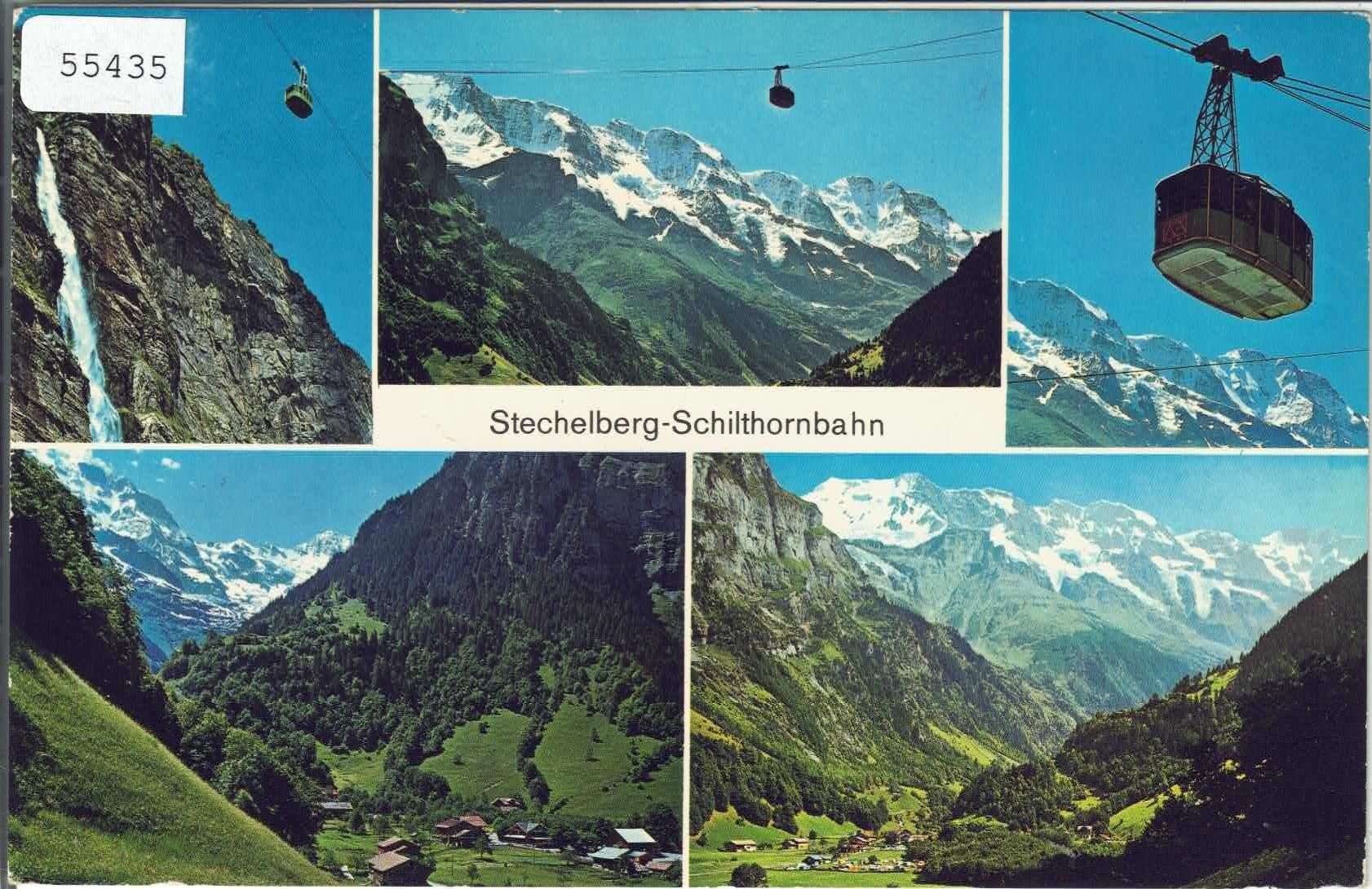 Cartes postales: Stechelberg-Schilthornbahn - Multiview – D'occasion à Ettingen par Kartenplanet