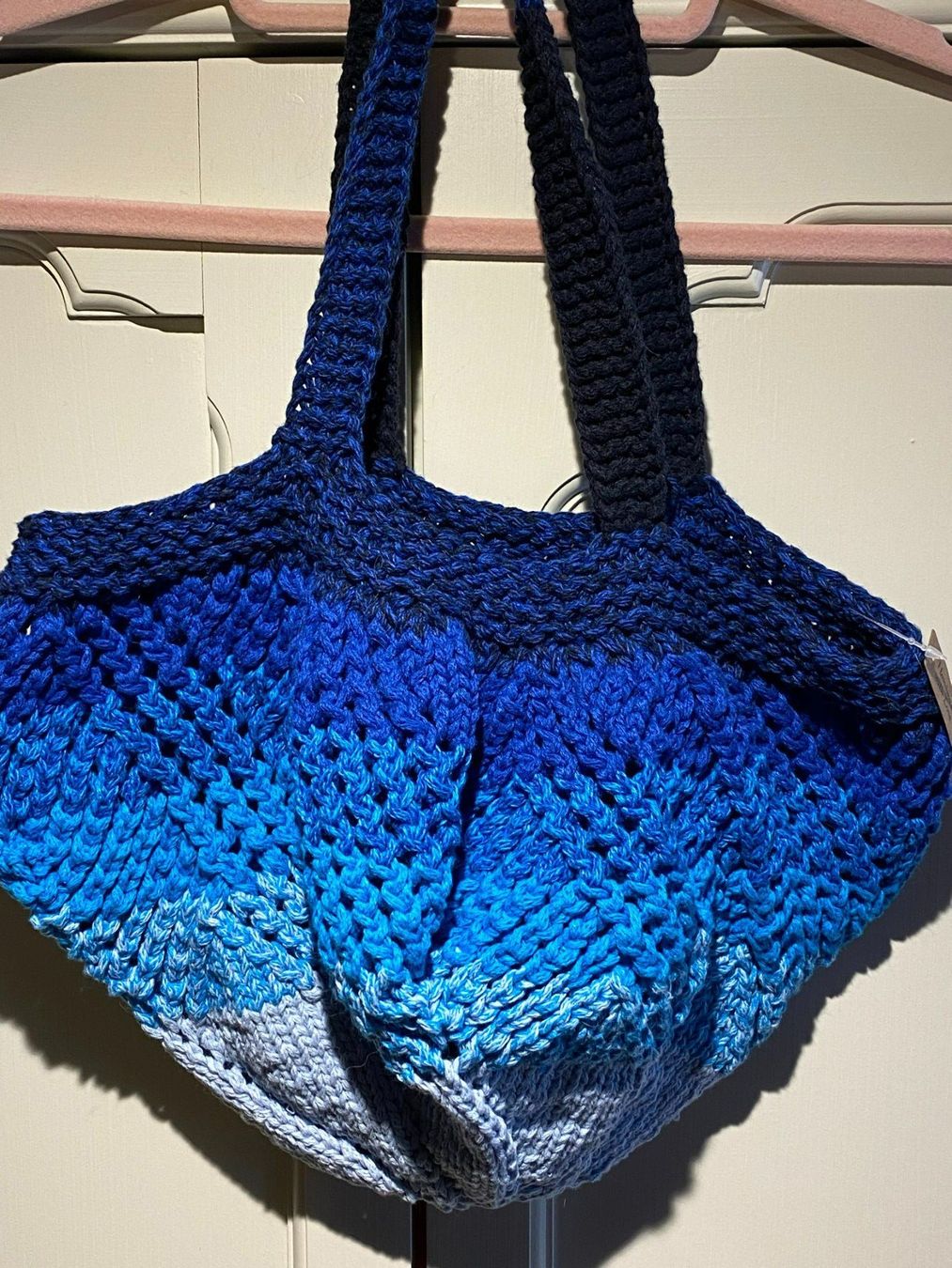 Borse: TASCHE -HANDGESTRICKT,BLAUTÖNE – Nuovo e nell'imballaggio originale da Meienried venduto da ManuelaBoutique 2