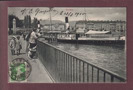 GENEVE - Bateau CGN Major Davel - 1910