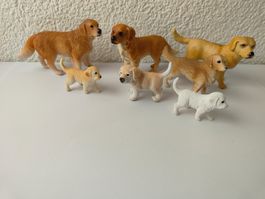 Schleich Hunde Golden Retriever Haustier Hund Familie Welpen