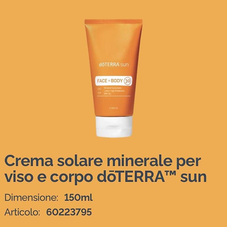 Oli essenziali: Crema solare naturale doTERRA – Usato da Rivera venduto da pat_6nvw