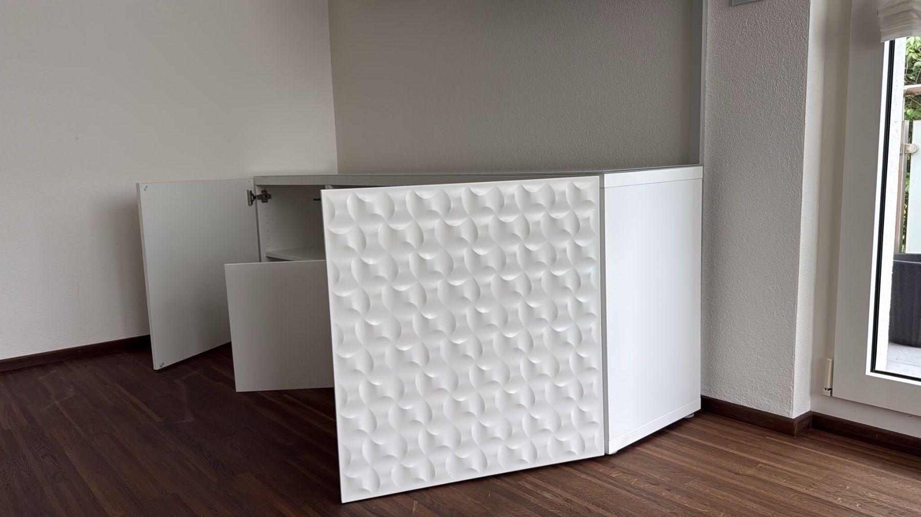 Ikea Mobili TV: Modernes Sideboard Weiss mit 3D-Fronten – Usato da Wallisellen venduto da alessia02 1
