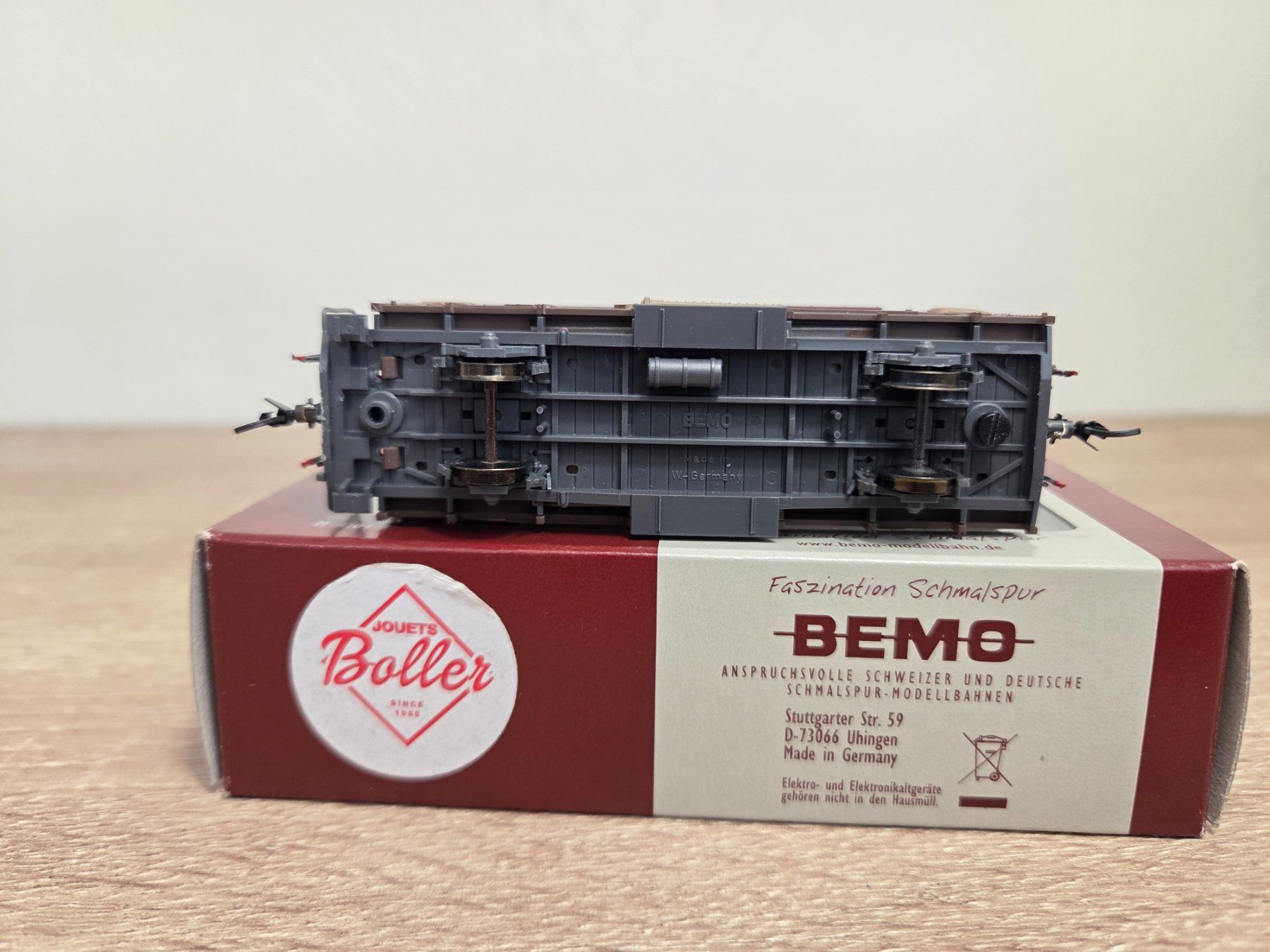 Bemo Modelleisenbahnen: Bemo 2250 154 Güterwagen RhB H0m – Gebraucht aus St-Aubin-Sauges von Lo_Go 4
