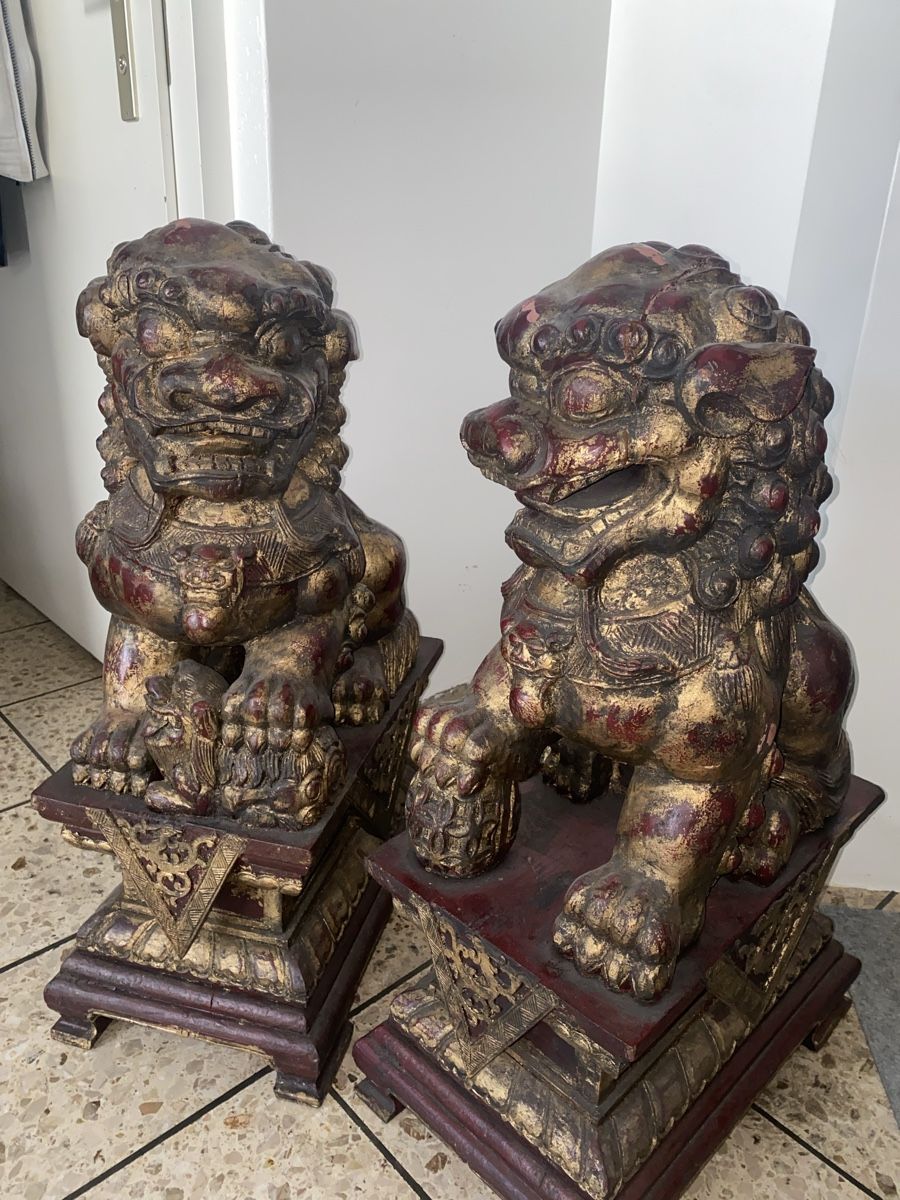 Statuette: Wunderschöne Antike Fu Hunde!! – Usato da Fislisbach venduto da PR-Trade 1