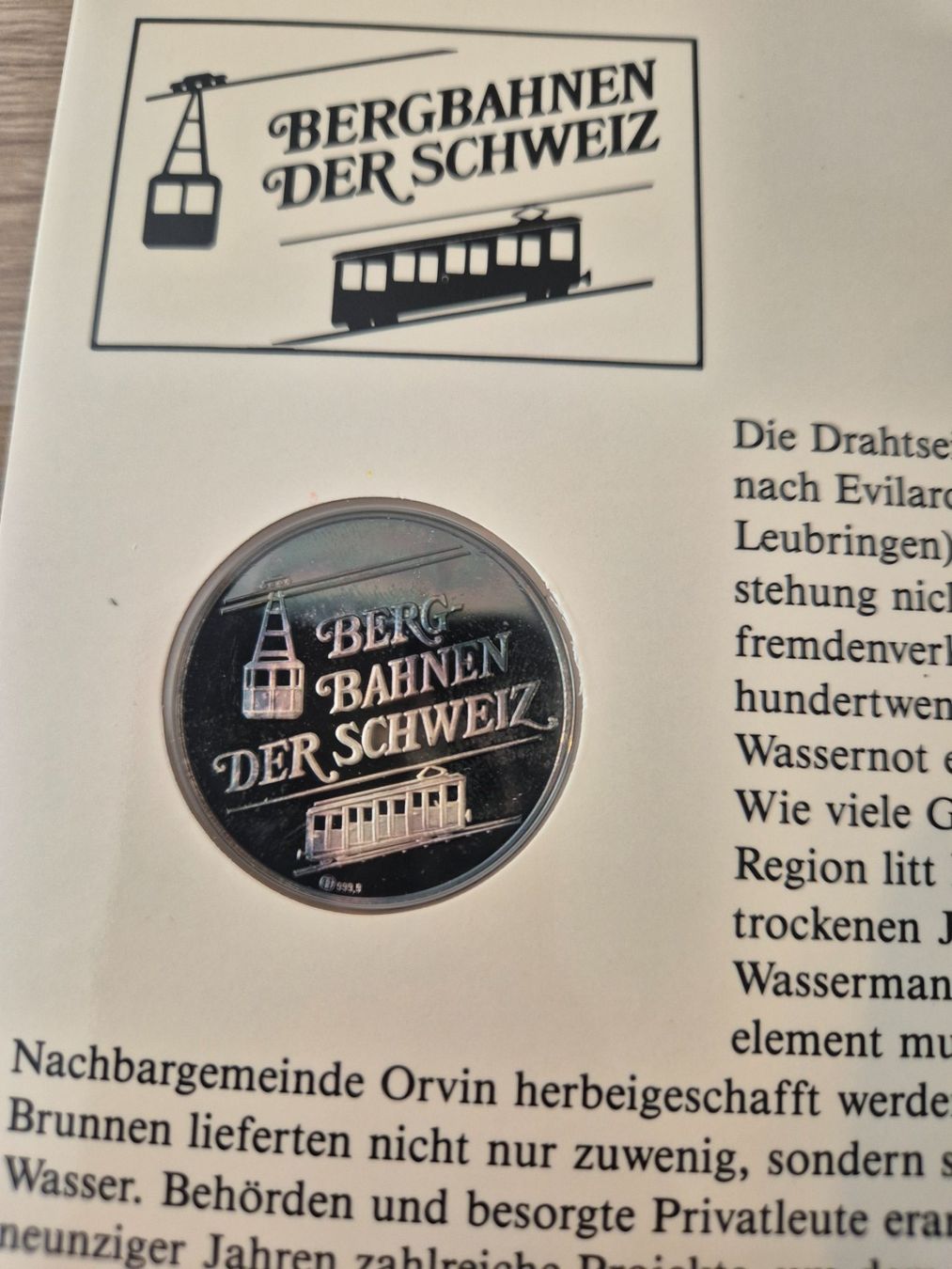 Medaglie: Bergbahnen der Schweiz Biel-Leubringen-Bahn – Usato da Luzern venduto da Vreneli_1 2