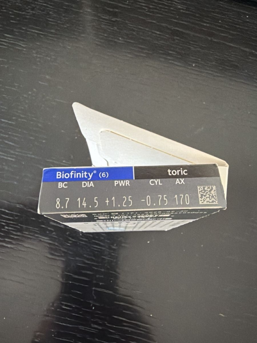 Kontaktlinsen: Biofinity toric 4 Stk. Monatslinsen +1.25 – Neu (gemäss Beschreibung) aus Bern von Torpor 2