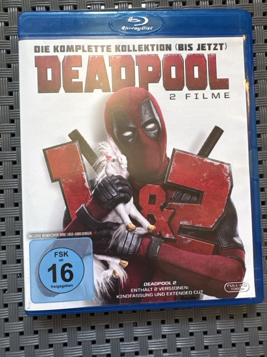 Tutti i DVDs: Deadpool 1/2 Blue-ray Disc  – Usato da Zürich venduto da Luisashyale