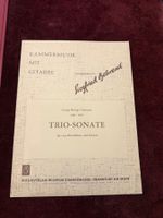 Noten Kammermusik mit Gitarre Trio- Sonate Telemann