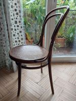 Antiker Thonet Bugholzstuhl; Geprägte Sitzfläche, Ende 19.Jh