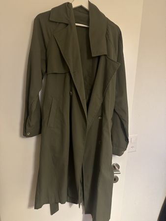 Damen Trenchcoat Olivgrün Grösse 38 guter Zustand