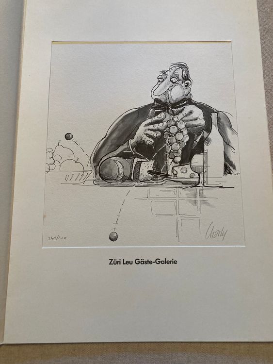 Karikatur Züri Leu Gäste Galerie &amp;quot;Der FEINSCHMECKER&amp;quot; 241/600 | Kaufen ...