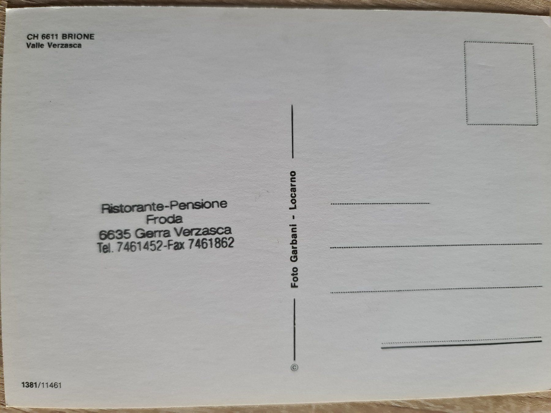 Cartoline postali: Ansichtskarte Brione Valle Verzasca – Usato da Dintikon venduto da Vexi 1