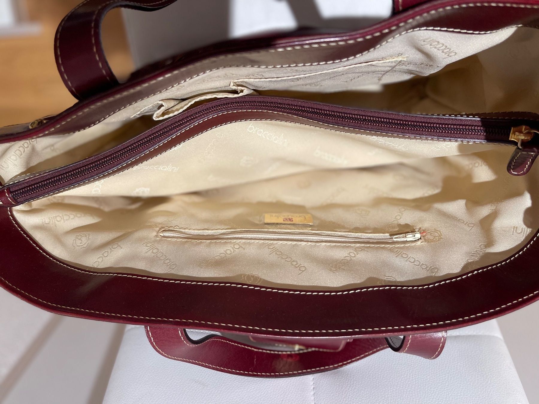 Braccialini Taschen für Damen: BRACCIALINI TASCHE ELEFANTEN MEGA SPEZIELL LEDER HINGUCKER – Gebraucht aus Stäfa von Ildi 4