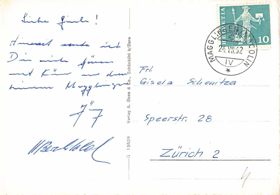 Cartoline postali: 2 alte Ansichtskarten aus MAGGLINGEN BE vor 60 Jahren... – Usato da Lufingen venduto da philatelieshop 3