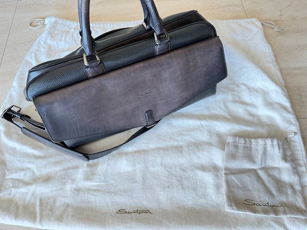 Santoni Borse: Santoni Reisetasche Leder – Usato da Kreuzlingen venduto da joel_1907