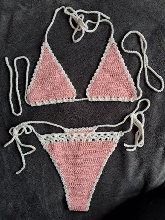 Häkel Bikini Set (String) handgemacht - grosse S
