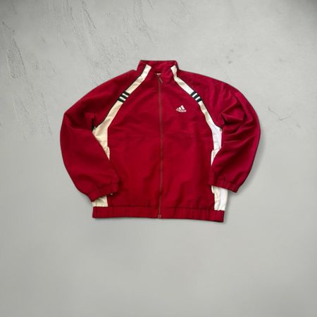 Adidas Trainingsjacke rot-weiss Grösse S guter Zustand