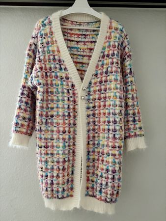 Bunte Strickjacke / Cardigan 42/44 neu