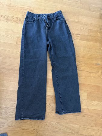 Schwarze Jeans, High waist, Gr. 36 / S