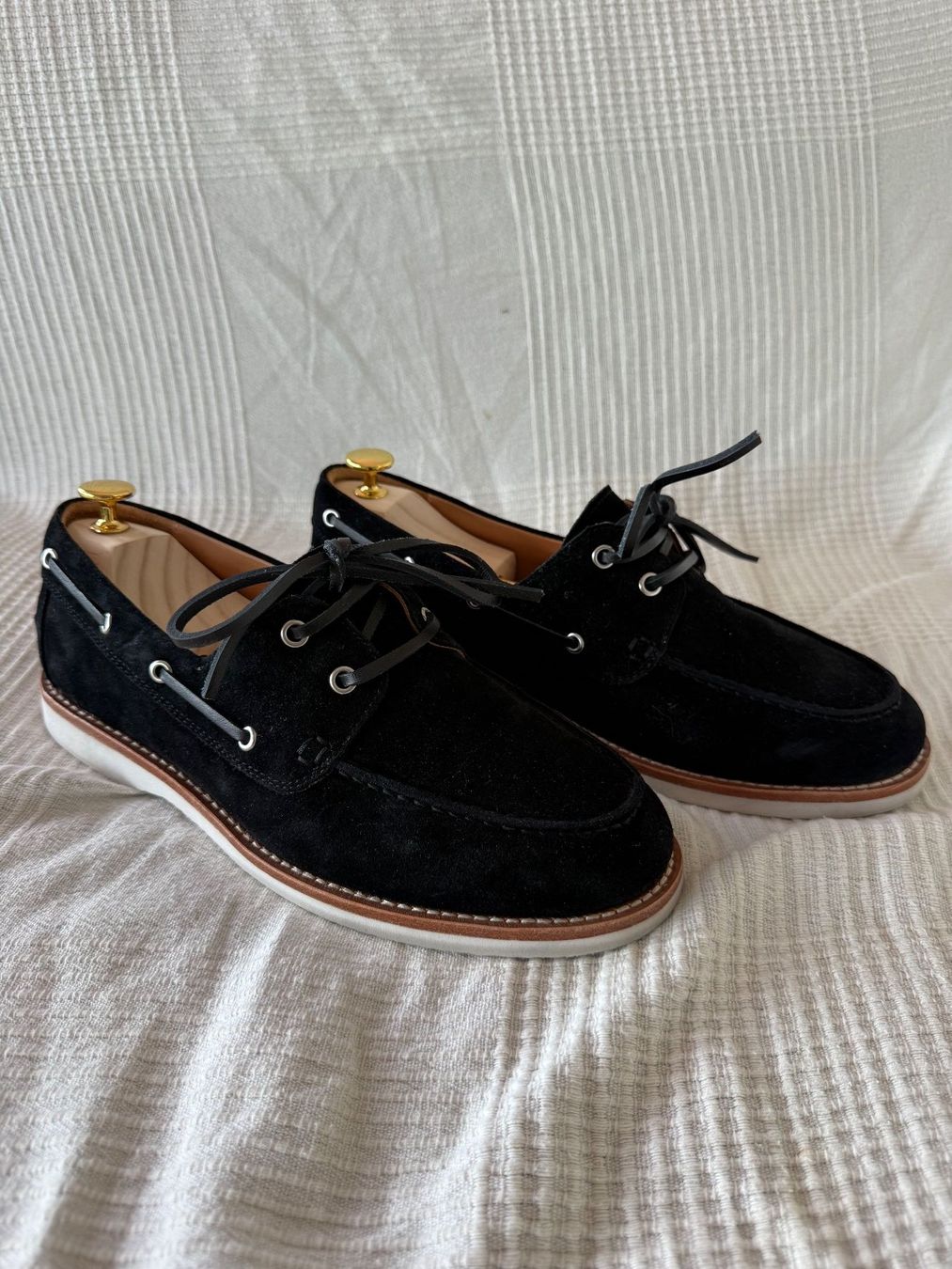 Brunello Cucinelli Scarpe da uomo: Brunello Cucinelli Wildleder Bootsschuhe / Loafer Schwarz 42 – Usato da Zürich venduto da Viz_119 1