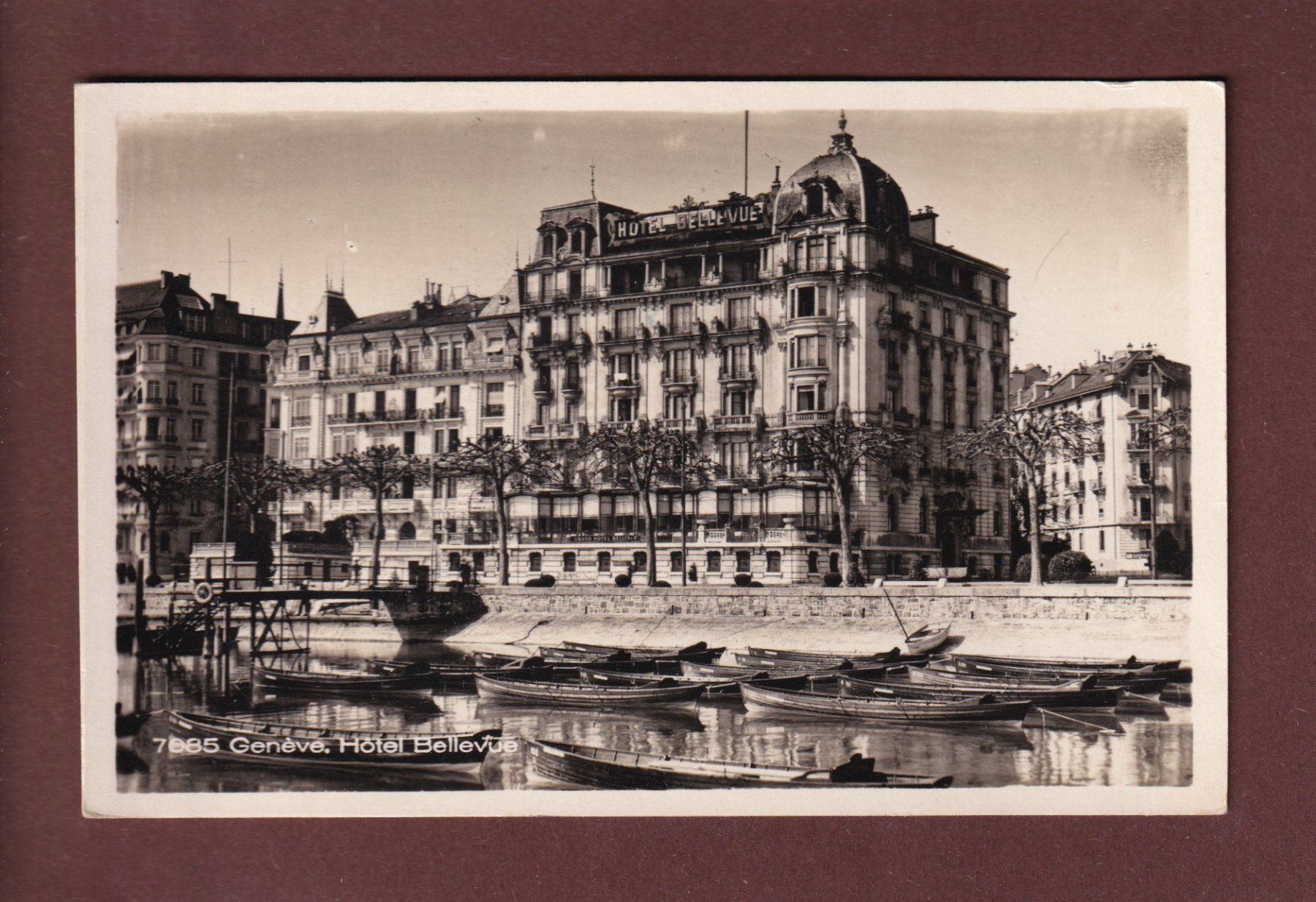 Cartoline postali: GENEVE - Hôtel Bellevue – Usato da Pully venduto da nicecards