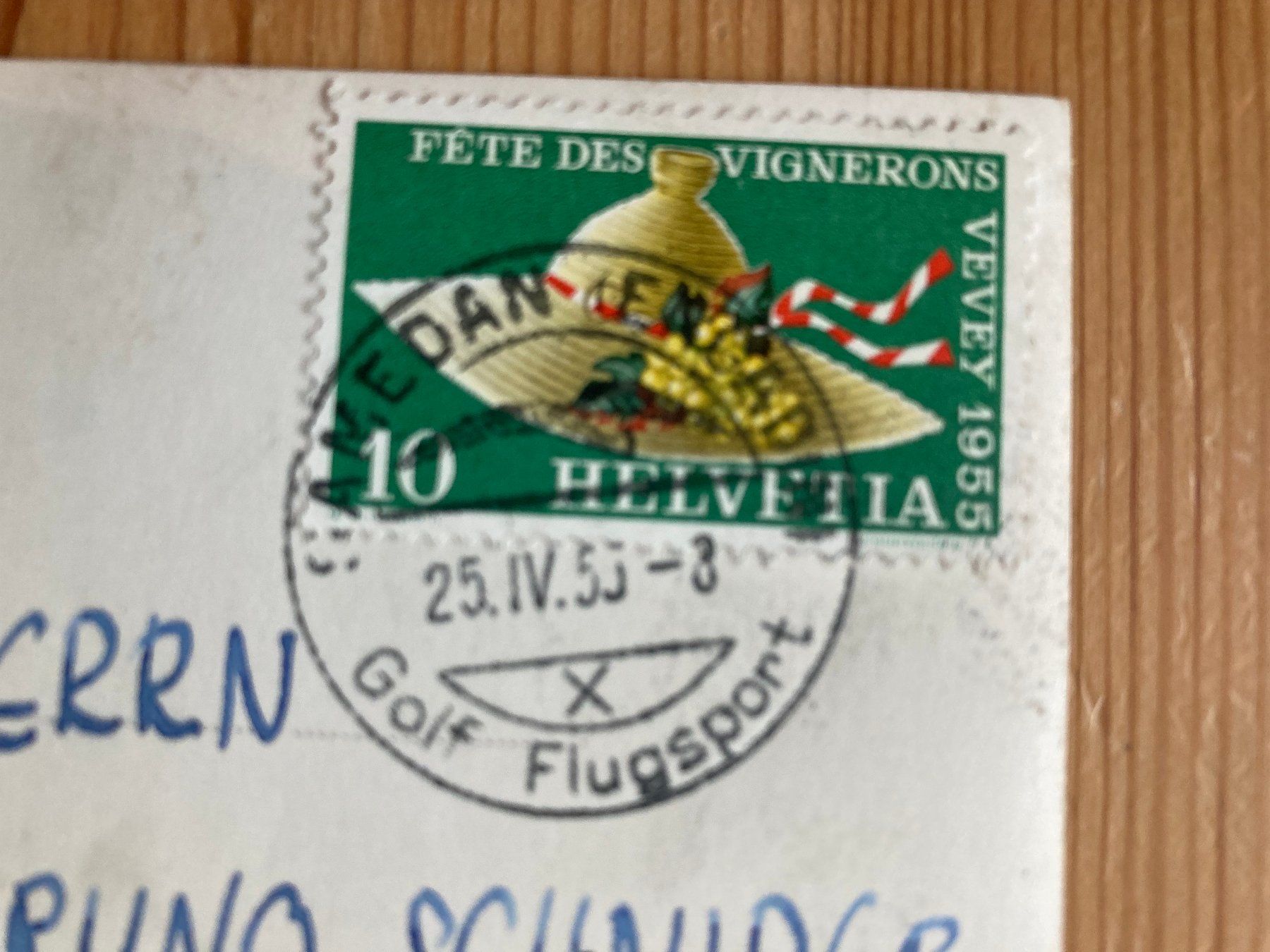 Cartoline postali: Samedan (Engadin) - AK 1955 – Usato da Oberuzwil venduto da Henri09 1